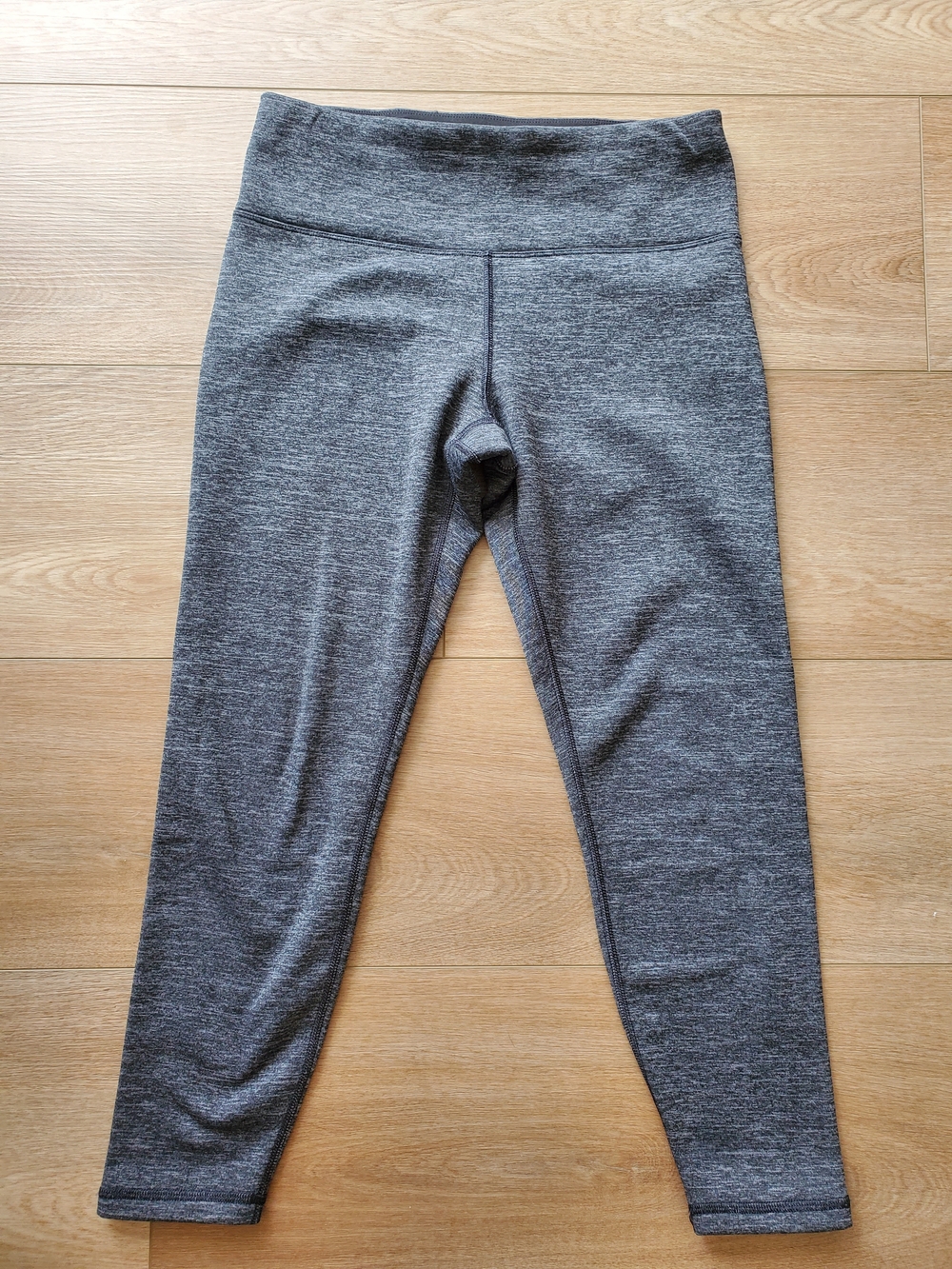 Athleta Gray Heather Women's Power Stretch Leggings, Medium